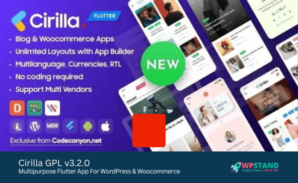Cirilla GPL v3.2.0 – Multipurpose Flutter App For WordPress & Woocommerce